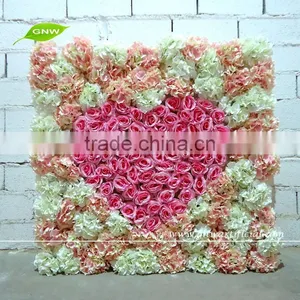 GNW FLW1508-4 Artificial Rose and Hydrangea Blossom Flowers Wall for Wedding Decorations thumbnail-1