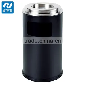 Outdoor Stand Publicity Litter Bin With Ashtray thumbnail-2