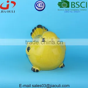 BSCI Audit DEHUA Factory Home and Garden Decorations Crakle Glazed Ceramic Bird, Ceramic Animal Figurines thumbnail-2