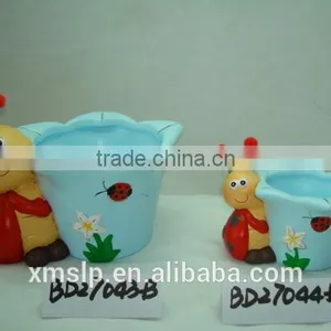 Ceramic Flower Pot With Bobble Animal Head thumbnail-5