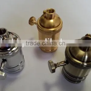 E27 Vintage Brass Lamp Holder With Edison Bulb thumbnail-4