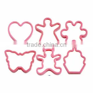 BC-1023 6-Piece Plastic Cookie Cutter Set thumbnail-1