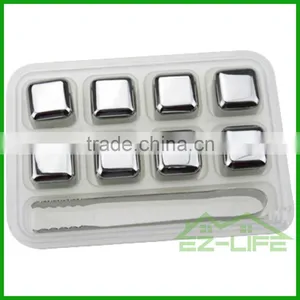 2017 Ruian Wholesale Custom Engraved Stainless Steel Whisky Cooler Rocks/whisky Stones/wine Ice Cubes thumbnail-1