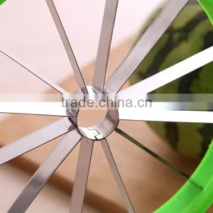 New Product Stainless Steel Fruit Melon Cutter Divider Watermelon Cantaloupe Corer Slicer thumbnail-6