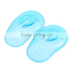 2PCS Clear Silicone Shower Ear Cover Waterproof Ear Cover Shouwer Ear CapsHat Hair Dye Shield Protect Salon Color Blue New thumbnail-1