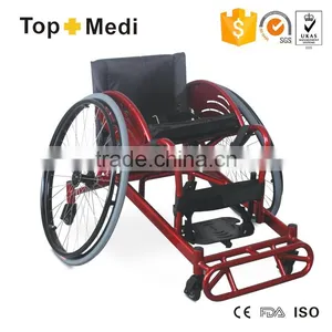 Rehabilitation Therapy Aluminum Powder Coating Ultralight Leisure Manual Sport Training Rugby Defensive Wheelchair thumbnail-1