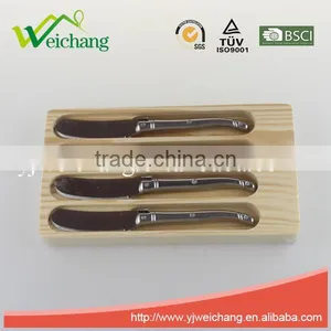 WCJ847 High Quality All Stainless Steel Cheese Knife 4 Pcs Butter Knife Set thumbnail-3