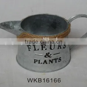 Rustic Vintage Style Handmade Metal Garden Flower Pot Excellent Quality thumbnail-4