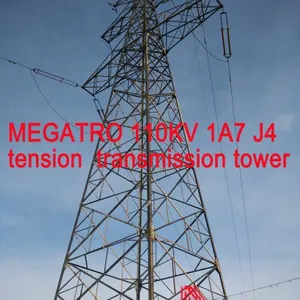 MEGATRO 110KV 1A7 J4 Tension Transmission Tower thumbnail-3