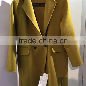 Ladies Handle Camel 100% Wool Coat for Sring and Fall thumbnail-4