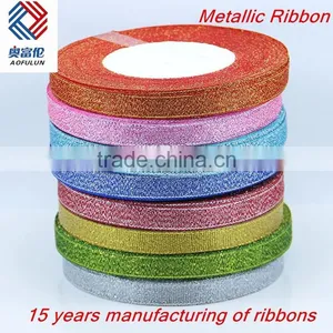 Silver Metallic Ribbon for Gift Package thumbnail-2