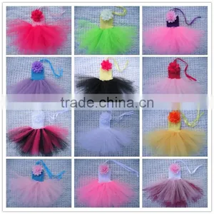 Ballet Tutus for Sale/ Crochet Top Tutus With Flower/girls Pettiskirt Dress Wholesale thumbnail-4
