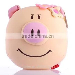 Funny Pig Design Embroidered Polyester Pillow thumbnail-1