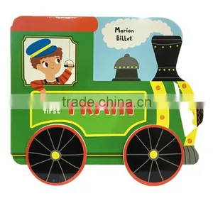 Train Pattern Board Book Customizable Children Card Book Education Books thumbnail-1