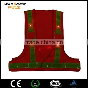 Nice Material LED Shirt Vest High Visibility Safe for Night Cleaning thumbnail-5