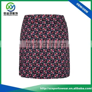 Latest Design Sublimation Fashional Ladies Fitted Pencil Golf Skort thumbnail-2