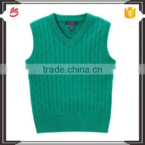 England Style V Neck Sweater Vest Unifrom Sleeveless Sweater thumbnail-1