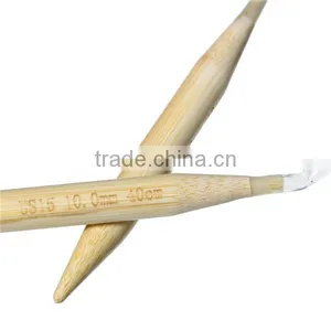 Cheap Wholesale Custom 1 Pair Bamboo 40cm Circular Knitting Needle thumbnail-2