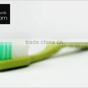 Plastic pp Tpr Rubber Handle Brand Logo Toothbrush With Low Price thumbnail-1