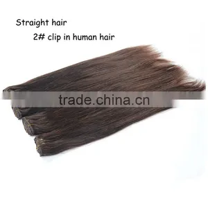 9pcs/set 8A Clip in Hair Extension Silky Straight Virgin Brazilian Human Hair Clip in Hair Extensions for Black Women thumbnail-3