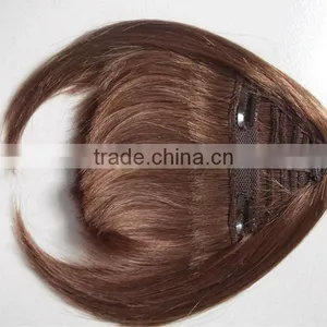 Hairpiece Fringe Hair Bangs/100% Human Hair Fringe Wigs/clip-on Human Hair Bang thumbnail-1