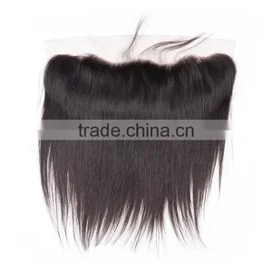 Black Rose Ear to Ear Lace Frontals With Baby Hair 13"*4" Silky Straight Virgin Brazilian Human Hair Lace Front Closure thumbnail-3