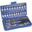 Carbon Steel 45PCS 1/4'' Drive Metric Socket Tools Set , Chrome Vanadium Socket Set thumbnail-1
