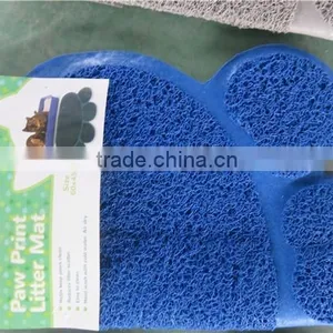 Paw Print Litter Mat for Cat thumbnail-1