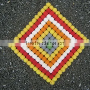 Pure Sheep Wool Diagonal Mat/rug(17 Cm) thumbnail-1