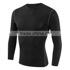 Sports Wear Men Fitness Athletic Private Logo Compression Dry Fit Gym Wear Sports Gym Top thumbnail-1