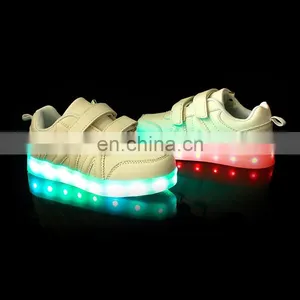 Factory Wholesale OEM USB Charge Children Kids Led Shoes Sneakers Cool Casual Shoes for Boys Girls thumbnail-3