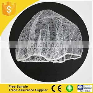 Disposable White Nylon Hairnet Cap thumbnail-3