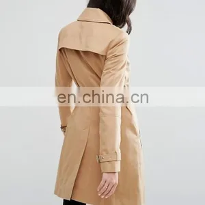 Ladies Fashion Women Long Dust Coats thumbnail-3
