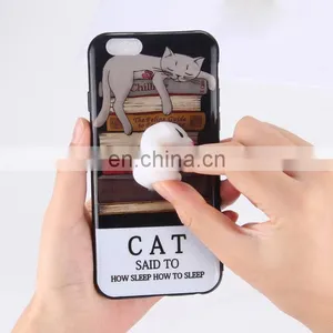 2017 3D Cute Squishy Finger Pinch Case,hard PC + Soft TPU Hybrid Case,back Case for IPhone 7 thumbnail-2