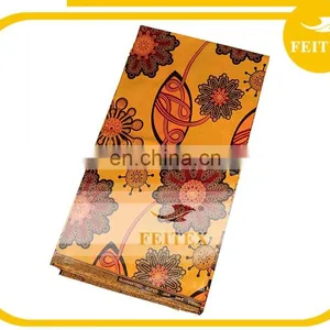 High Quality Super Wax Hollandais Cotton Textile Fabric for African Clothes thumbnail-1