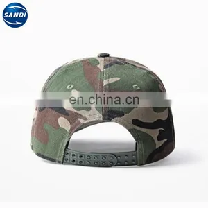 Custom LOGO Printed Camouflage Fabric Men Army Cap thumbnail-2