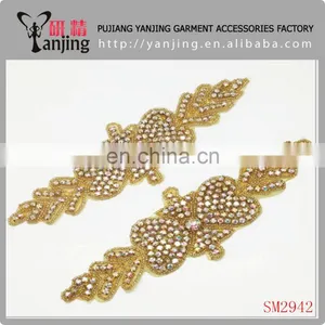 Professional Factory China New Design Rhinestone Wedding Garment Accessories Beads thumbnail-3