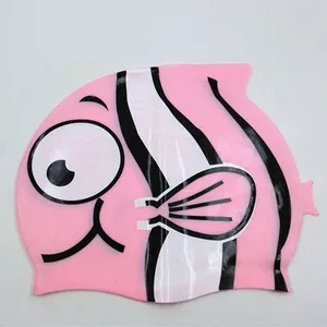 Nontoxic Silicone Swimming Cap for Children thumbnail-1