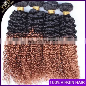 8A 3 Bundles 1B 30 Peruvian Virgin Hair Ombre Weave Cheap Ombre Peruvian Kinky Curly Virgin Hair Ombre Hair Extensions Two Tone thumbnail-6