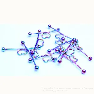 Ins Hot Money Love Ear Scrape Ear Pin Foreign Trade Earphone Wholesale Body Piercing Jewelry thumbnail-5