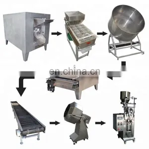 Flavored Chocolate Nuts Purple Potato Fish Skin Peanut Matcha Peanut Bean Sugar Peanut Coating Production Line thumbnail-1