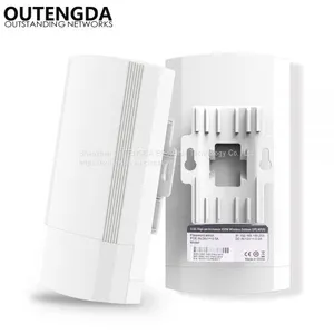 5GHz Outdoor CPE Elevator Wireless Bridge 1-2KM Range 450Mbps AP Router Access Point WIFI Repeater Extender Support WDS PoE thumbnail-1