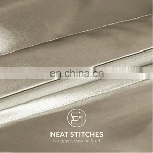 Professional Pilling Silky Smooth Breathable Polyester Durable Queen Satin Pillowcase thumbnail-4