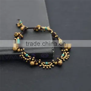 2016 Fashion Girls Tassel Bead Bracelet With Bell Custom Rope XE09-0221 thumbnail-1