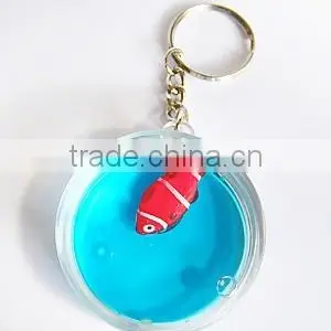 Liquid Unique Design Shape Keychain With Floater Inside, Wholesale Acrylic Key Chain thumbnail-2