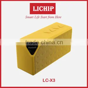2016 Mini Rectangle Card Slot Popular LC- X3 Bluetooth Speaker thumbnail-4