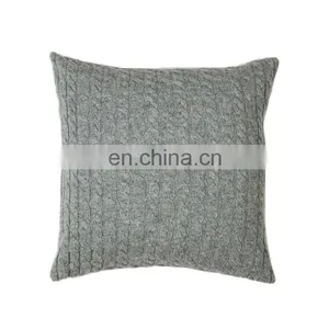 Custom Design Silk Cotton and Cashmere Super Soft Pillow Case Cover for Decorated thumbnail-1