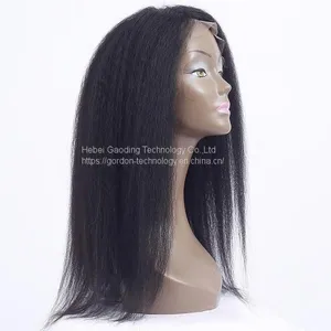 Kinky Straight Natrual Color Human Hair Wig Supplier thumbnail-2