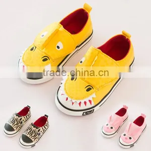 C22532B European Fashion Hot Sale Children Lovely Canvas Shoes Animal Shoes thumbnail-1