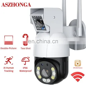 Dual-lens Camera Bullet and PTZ 2-in-1 Home Security IP Network CCTV 1080P Wireless WiFi Camera Outdoor Waterproof 2-way Audio thumbnail-2